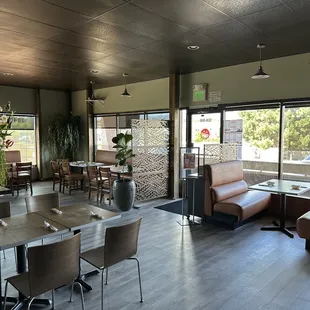 Interior from back to front