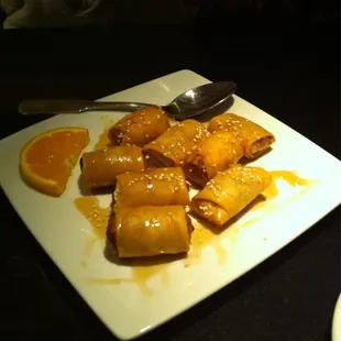 Honey banana dessert