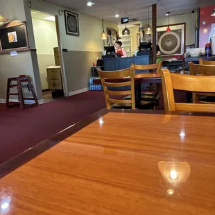 Small dine in space where you order at the counter