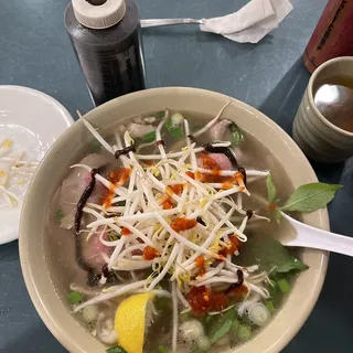 Rice Noodles Soup With Beef In Satee Sauce