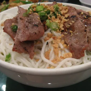 Grilled Pork Hash With Rice Vermicelli