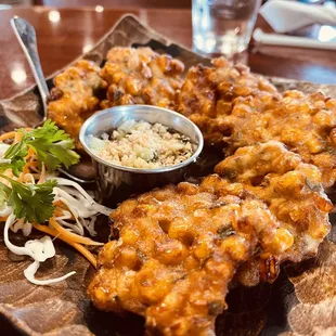 a plate of food on a table