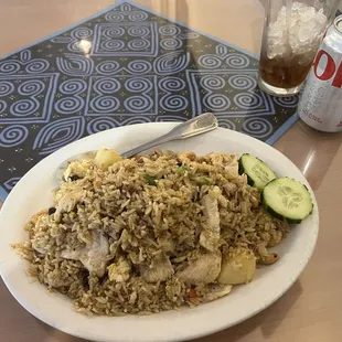 Chicken pineapple fried rice