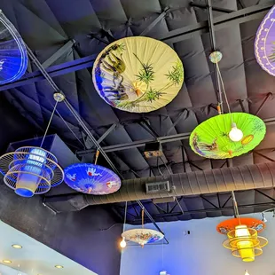 They changed the light fixtures! I liked the old ones, but it's nice they keep the decor fresh - and prices low!