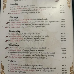 Lunch Menu