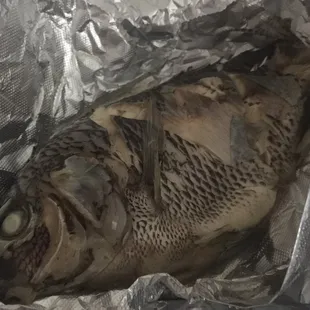 Whole steamed fish