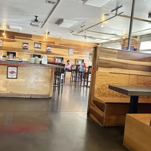 The atmosphere is pleasant