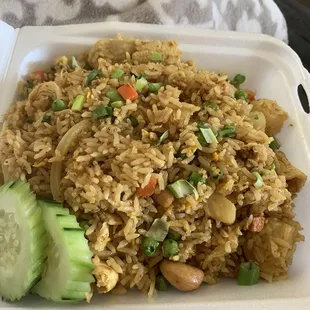 Pineapple Fried Rice with Chicken