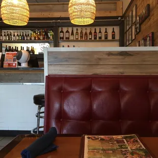 Seating (booths, tables, and bar seating)