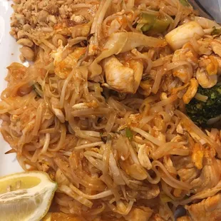 Chicken Pad Thai with Broccoli added (additional charge)