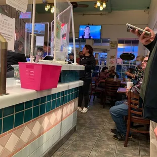 Crowded take out place