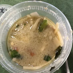 green curry with chicken
