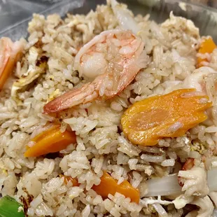 75. Kao Pad Shrimp add Chicken