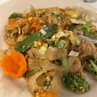 I don&apos;t recall the exact name from the menu but to me, these are &quot;glass noodles&quot;.