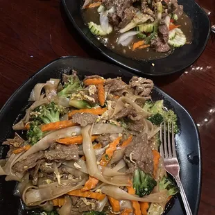 Beef and mixed vegetables with ginger sauce
