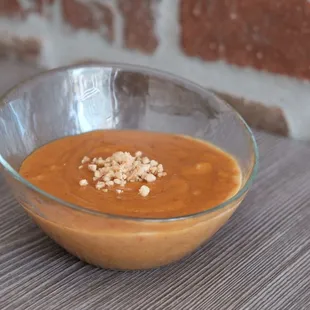 Peanut sauce. The most popular dipping sauce for everyone.