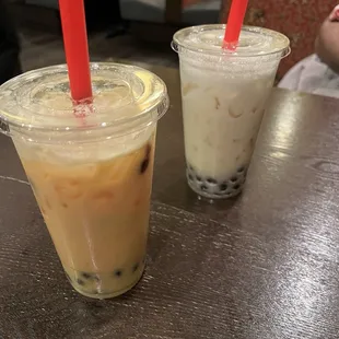 Mango and coconut creamy bubble tea