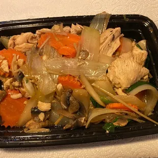 Ginger Binger with chicken.