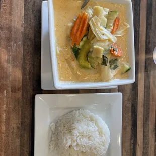 Panang curry with vegetables