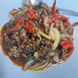 Spicy Basil Ground Meat