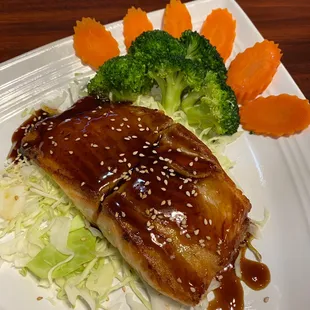 Salmon teriyaki