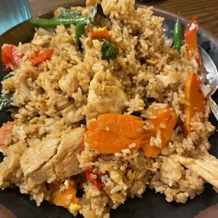 Chicken basil fried rice