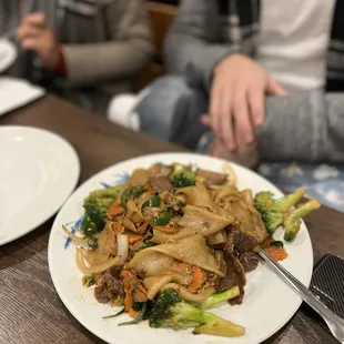 a plate of food on a table