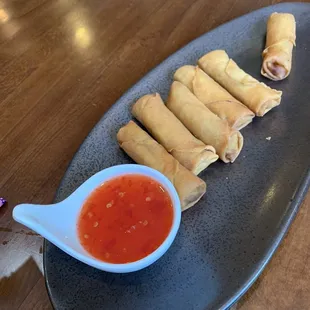 Always start with spring rolls!