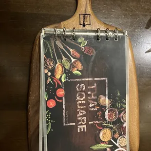 Cute menu on cheese / chopping boards
