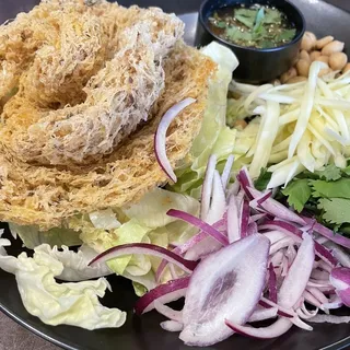 Yum Pla Dook Foo Salad