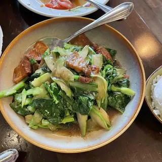 Crispy Pork Belly Chinese Broccoli