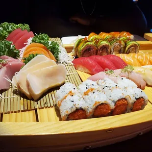 sushi, food, sashimi, sushi and sashimi