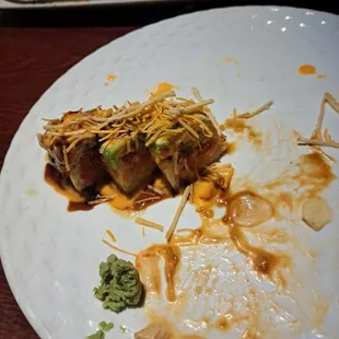 Last remnants...I tried to finish. Excellent food.