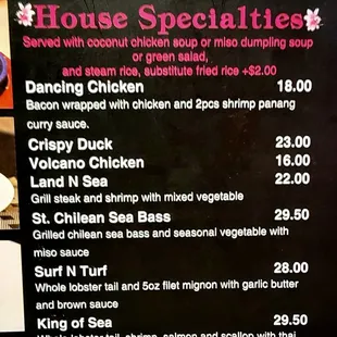 The big ticket dishes! Chirashi also