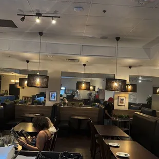 the interior of the restaurant