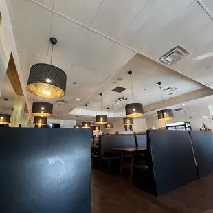 the interior of the restaurant