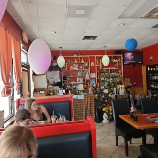 the interior of the restaurant
