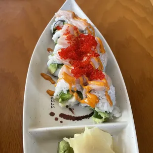 Spicy girl sushi roll