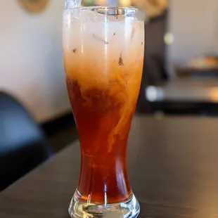 Thai Iced Tea. $3.