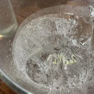 Green stuff, that came to the top, after pouring in sprite.
