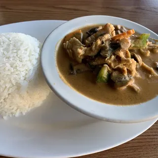 Panang Curry Rice Plate