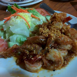 Garlic and Pepper Prawns