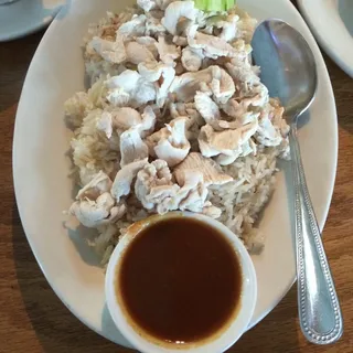 Chicken Over Ginger Rice