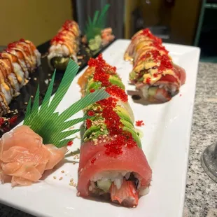 Sushi&apos;s rolls from Thai Sticky Rice restaurant
