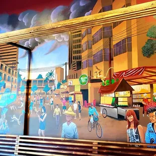 Inside mural