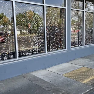Front of inside the restaurant decor. Love the sea shells streamer thing. Beautiful