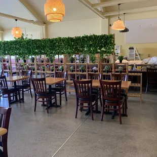 the interior of a restaurant