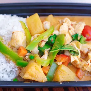 Pineapple red curry