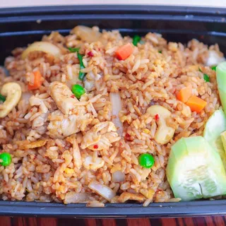 26. Tom Yum Fried Rice,,,, Choice of chicken,tofu or veggies