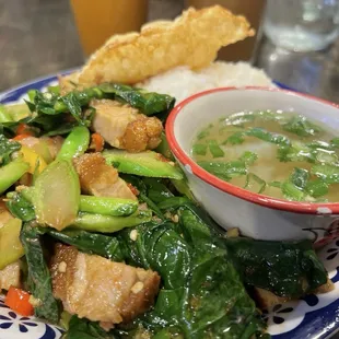 SR5. Crispy Pork Stir-Fried with Kai-Lan